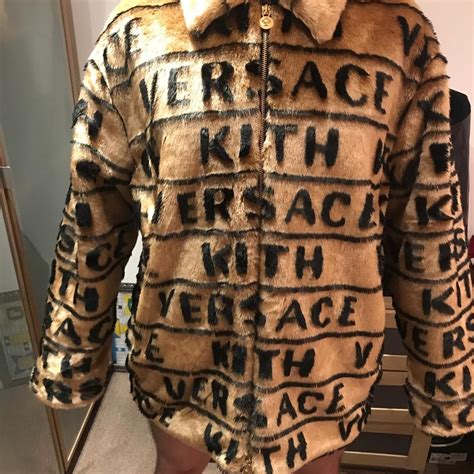 kith x versace fur coaches jacket